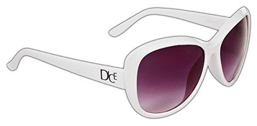 Dice Sonnenbrille Gafas de Sol, Mujer, Blanco-Blanco