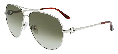 FERRAGAMO SF269S Gafas, Light Ruthenium, 61 para Hombre