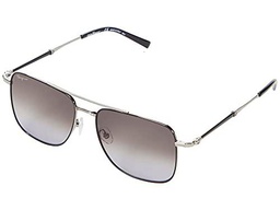 FERRAGAMO SF266S Gafas, Light Ruthenium/Black, 56 para Hombre