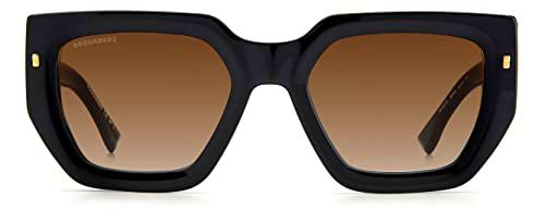 DSQUARED2 D2 0031/S Gafas, Black/Brown Shaded, 53 para Mujer