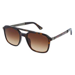 Police SPLA53, Gafas de Sol Unisex Adulto, Avana Scuro Lucido, 55