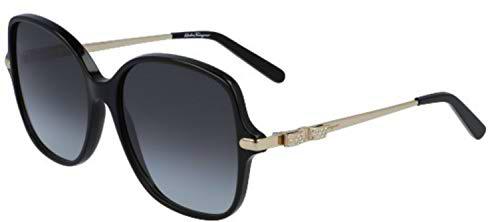 FERRAGAMO SF990SR Gafas, Black, 57 para Mujer