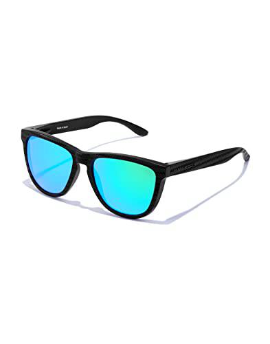 HAWKERS One Raw Polarized Emerald Gafas, Negro Polarizado/Carbono