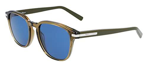 FERRAGAMO SF993S Gafas, Crystal Khaki, 53 para Hombre