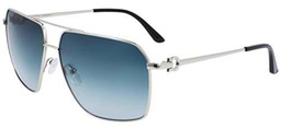 FERRAGAMO SF238S Gafas, Shiny Light Ruthenium, 62 para Hombre