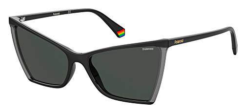 Polaroid PLD 6127/s Sunglasses, 08A/M9 Black Grey, 57 Womens