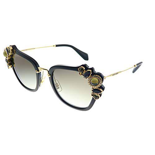 Miu Miu 0MU03SS 1AB0A7 51 Gafas de Sol, Negro (Black/Grey), Mujer