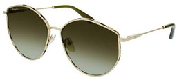 FERRAGAMO SF264S Gafas, Gold/Green, 60 para Mujer