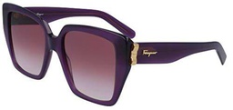 FERRAGAMO SF968S Gafas, Opaline Violet, 55 para Mujer