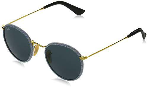 Ray-Ban Round Craft Gafas, Blue Denim, Oro, 50 Unisex Adulto