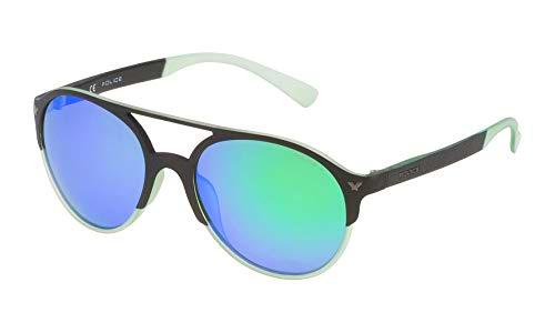 Police SPL163556PCV Gafas de sol, Negro, 55 Unisex