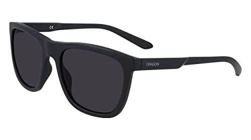 Dragon Dr Wilder Gafas, Negro Mate/Ll Smoke Polar, 56 para Hombre