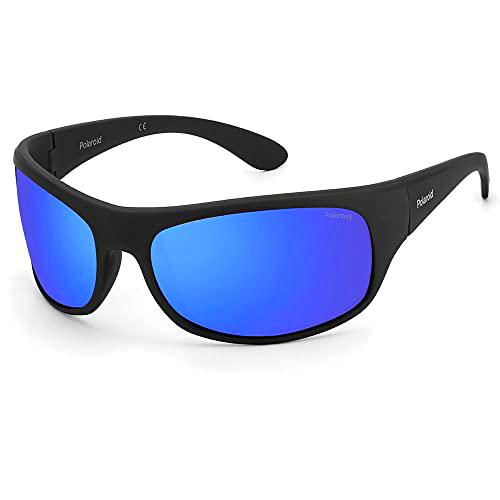 Polaroid 07886 0vk/5x Mtblk Blue 66, Gafas Unisex Adulto, Negro, L