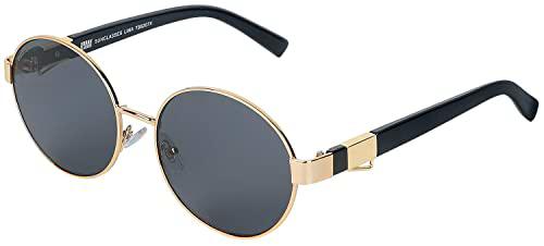 Urban Classics Gafas de Sol Lima, Negro/Dorado, Talla única Unisex Adulto