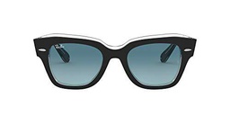 Ray-Ban 0RB2186 Gafas, Black ON Transparent, 52 Unisex Adulto