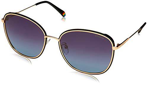 Polaroid PLD 6117/g/s Sunglasses, 2M2/WJ Black Gold, 61 Womens