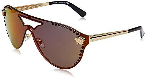 Versace 1252W6 Gafas de Sol, Pale Gold, 42 para Mujer