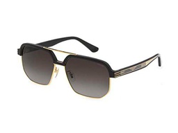 Police Splf11 Gafas de Sol, Dorado, 61 cm Unisex Adulto