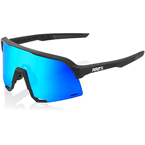 100% GAFAS S3 - MATTE BLACK - HiPER BLUE MULTILAYER MIRROR LENS