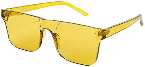 Urban Classics Honolulu-Gafas de Sol (con Funda), Mostaza