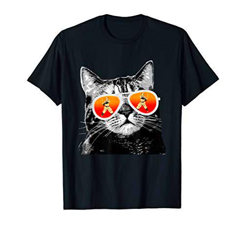 Gafas de sol para gatos Gafas de sol de béisbol de moda Camiseta