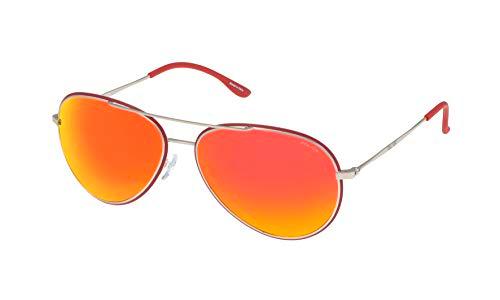 Police S8299M58Q05R Gafas de sol, Rojo, 58 Unisex