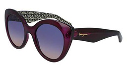 FERRAGAMO SF964S Gafas, Crystal Violet, 54 para Mujer