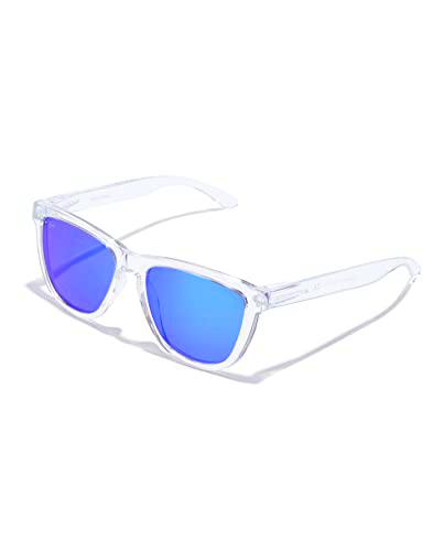 HAWKERS ONE Gafas de sol, Unisex Adulto, RAW Transparente / Azul