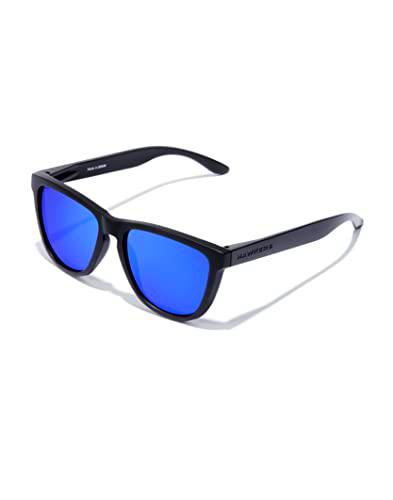 HAWKERS ONE POLARIZED Gafas de sol, Unisex Adulto, RAW Negro / Azul Polarizado