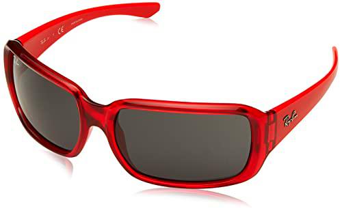 Ray-Ban 0RJ9072S Gafas, Transparent Red, 55 Unisex Adulto