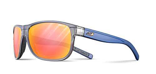 Julbo Renegade M Gafas de Sol, Gris/Azul, Talla única Unisex Adulto