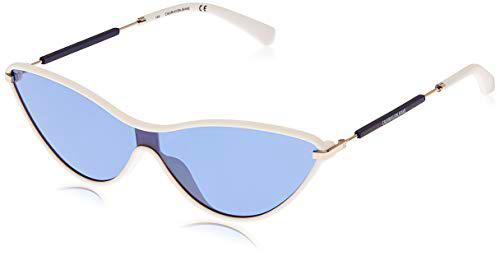 Calvin Klein Jeans CKJ19702S Gafas de Sol, Blanco, Taille Unique para Mujer