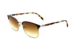 SALVATORE FERRAGAMO SF180SG 43327 - Gafas de sol, 703 Black Shiny Light Gol