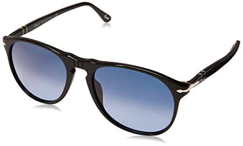 Persol 0PO9649S Gafas, Black/Blue Shaded, 55 para Hombre