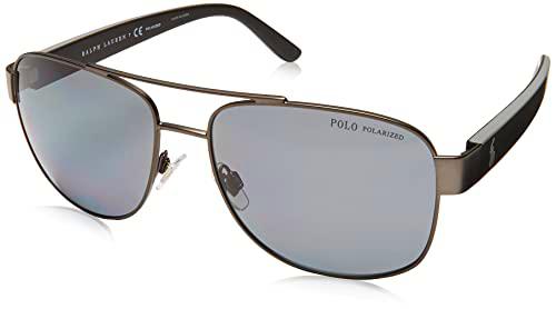 Ralph Lauren POLO 0PH3122 Gafas de Sol, Matte Dark Gunmetal