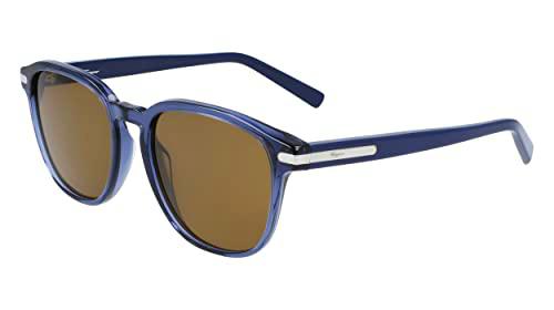 FERRAGAMO SF993S Gafas, Crystal Navy Blue, 53 para Hombre