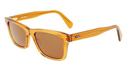 FERRAGAMO SF1039S Gafas, Transparent Caramel, 54 para Hombre