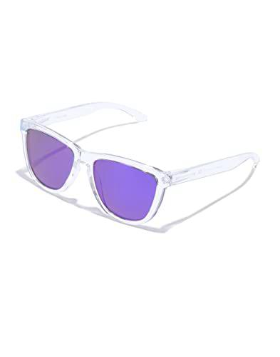 HAWKERS ONE POLARIZED Gafas de sol, Unisex Adulto, RAW Transparente / Morado Polarizado