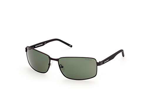 Skechers SE6113 Gafas, Matte Black/Green Polarized