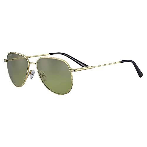 Serengeti Haywood Gafas, Small Shiny Light Gold, S Unisex Adulto