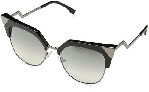 FENDI FF 0149/S IC KKL Gafas de sol, Negro (Black Dkruth/Grey Mesh Slv)