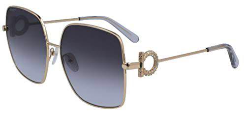 FERRAGAMO SF243SR Gafas, Light Gold/Grey Gradient, 59 para Mujer