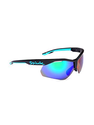 Spiuk Gafa VENTIX-K, Adultos Unisex, Negro/Turquesa, ESTANDAR