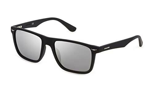 Police SPLE02 Gafas, Matt Black, 57 para Hombre