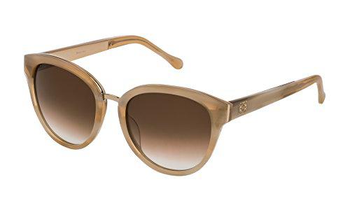 Loewe SLW975M5401F9 Gafas de Sol, Shiny Streaked Beige