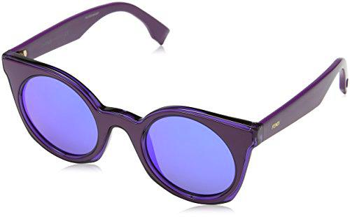 FENDI FF 0196/S P6 KEO Gafas de sol, Morado (Violet/Blue Marl)