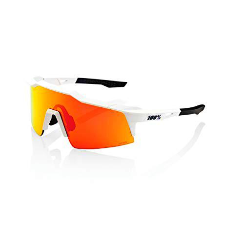 100% SPEEDCRAFT SL-Soft Tact Off White-Hiper Red Multilayer Mirror Lens