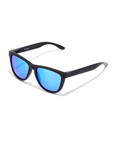 HAWKERS ONE Gafas de sol, Unisex Adulto, RAW Negro / Azul Claro