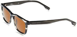 BOSS HUGO 1318/S Gafas, Striped Grey, 55 para Hombre