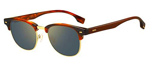 BOSS HUGO 1381/S Gafas, Gold Brown Horn, 50 para Hombre